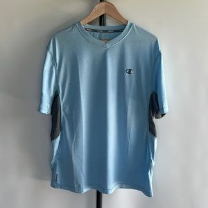 Bundle of 2 Champion Powertrain V Neck Tees - sz L